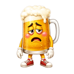 Trist pilse-maskot
